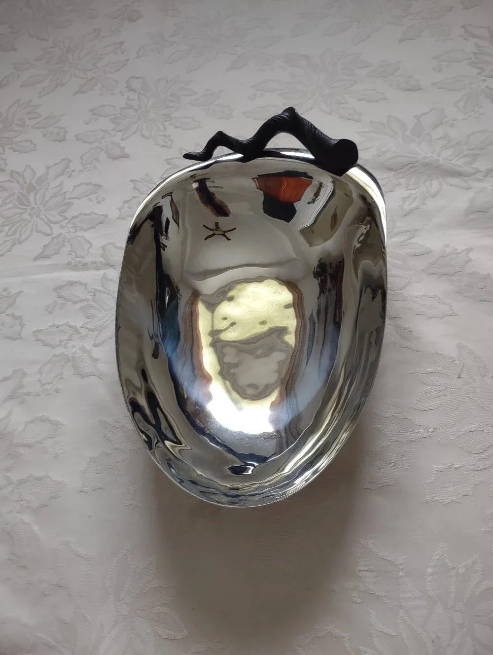 Luxury Michael Aram Handcrafted Stainless Steel Bowl Pear Shaped